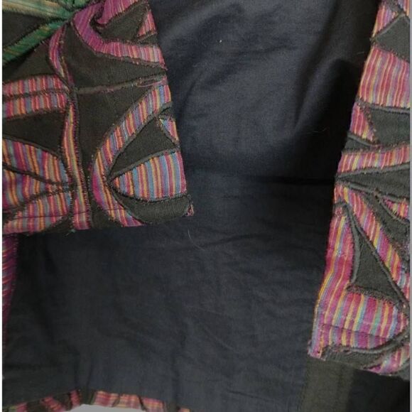 Vtg Chicos Womens Jacket Sz. 10 Colorful Embroidered Button Front Floral Lined - Picture 11 of 11